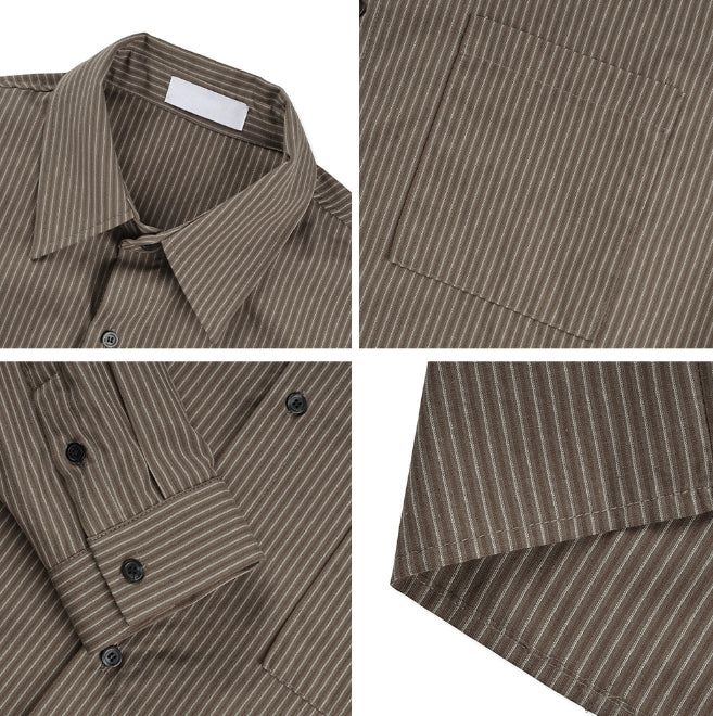 Ekan Crop Striped Shirt