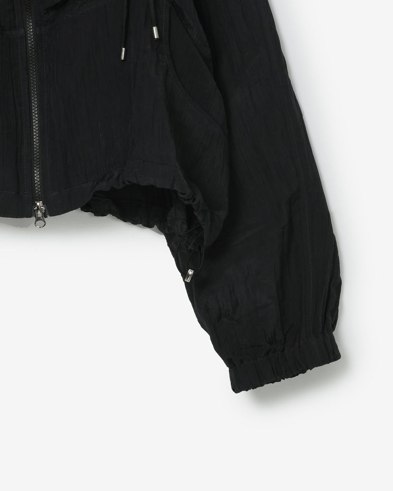 Ribbon wind set-up jumper [ natural black ]