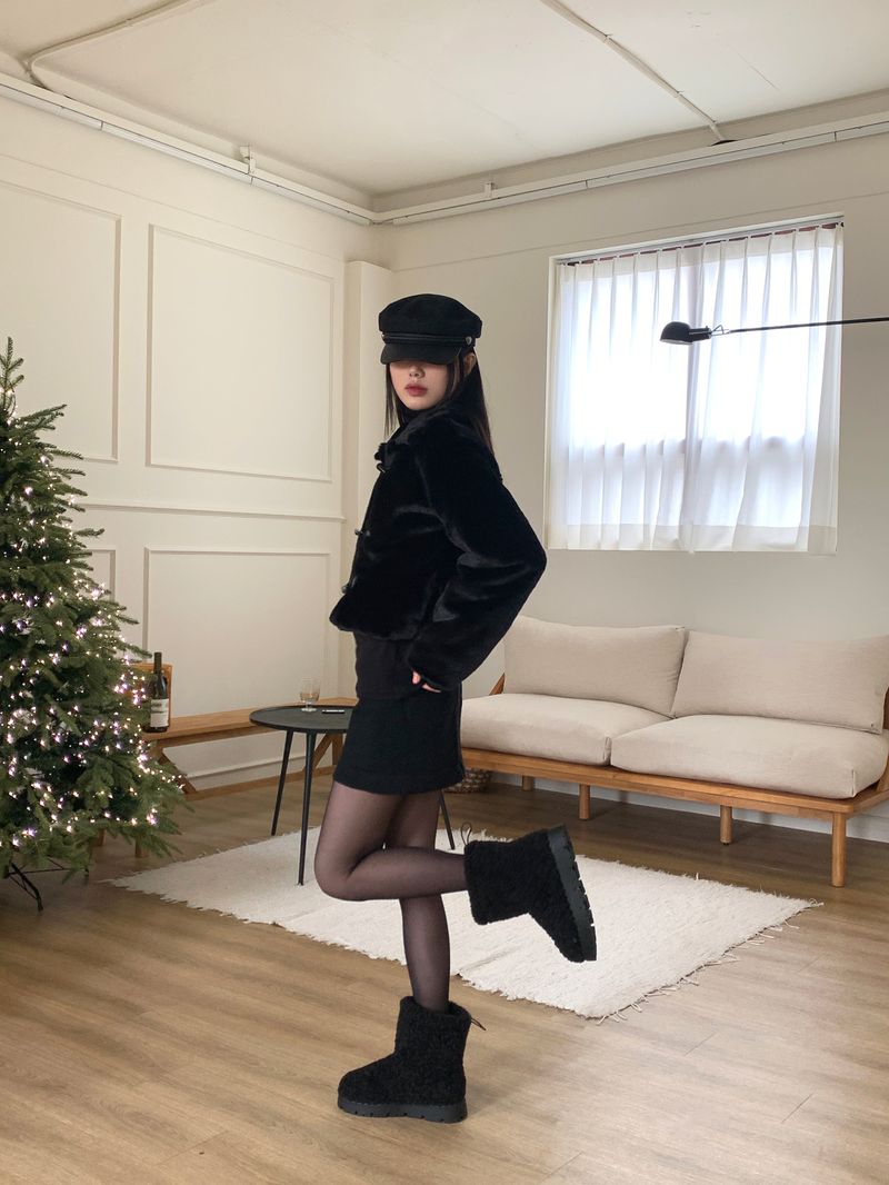 [MADE] Pairing mink fur tteokbokki quilted jacket