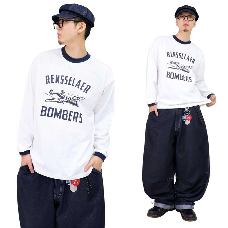 Bomber Vintage Ringer Long Sleeve Tee