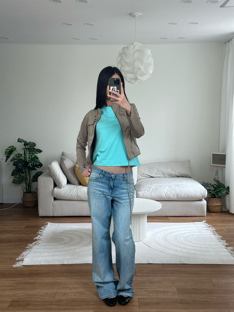 y2k slim zip jacket