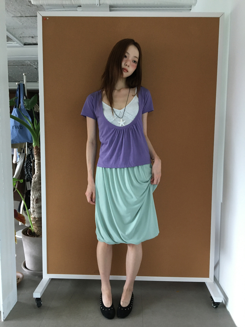 DUGGY（ダギー）の「Draped balloon skirt (3color)（Skirts）」