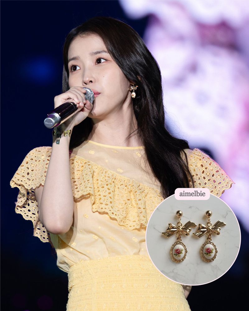 [IU Earring] Mary Earring - Vintage Rose Version