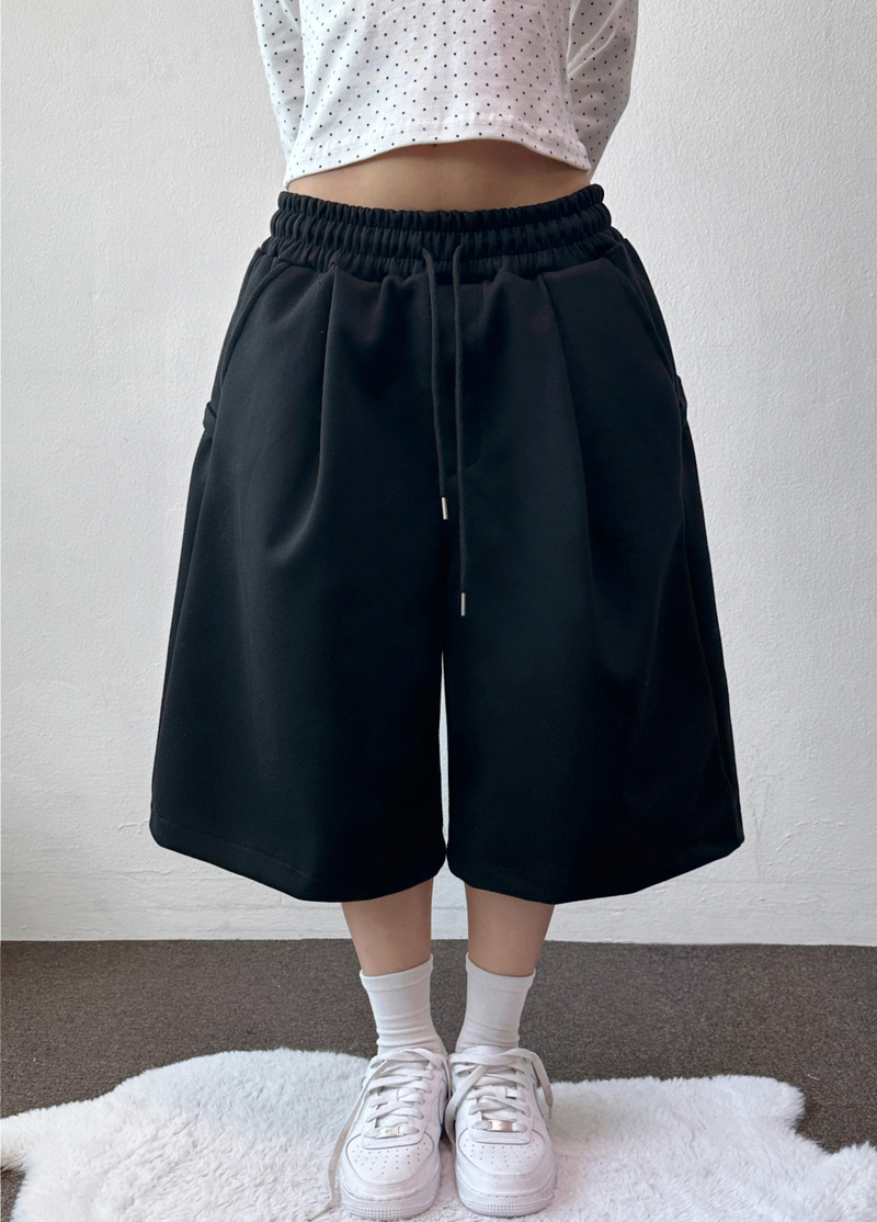 Back Curve Sweat Tight Stitch Bermuda 4 Color