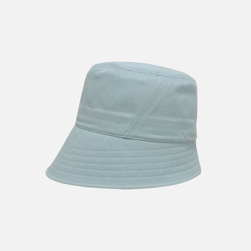 COTTON BUCKET HAT (MISTY BLUE)