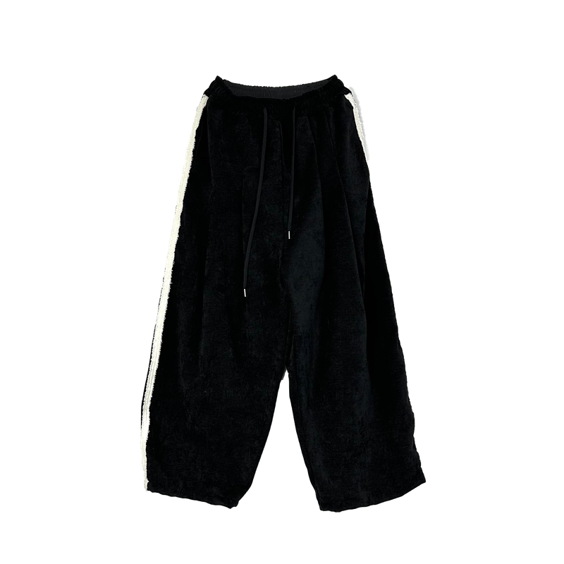 terry four pintuck pants