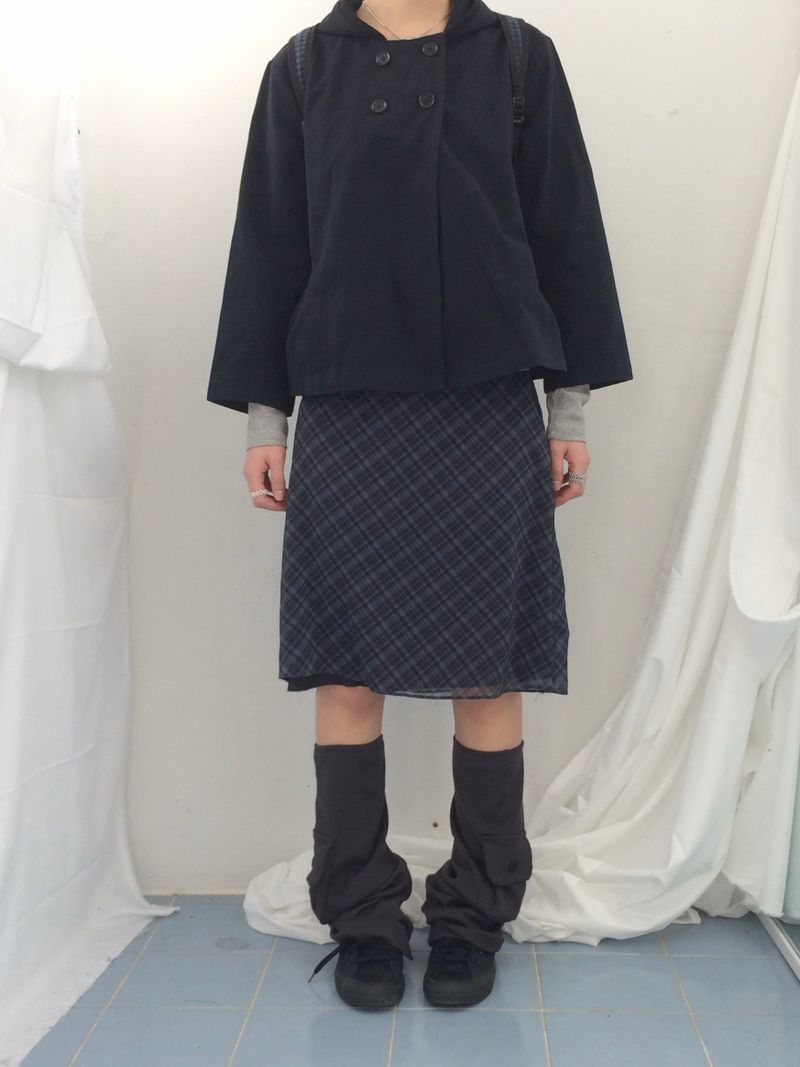 Shea Checkered A-skirt
