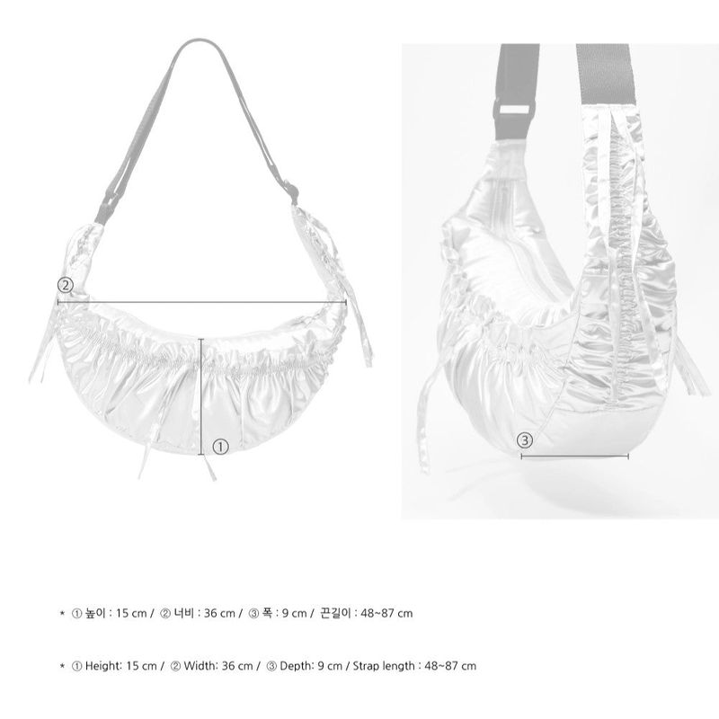 2WAY SHIRRING MAY LILY BAG_BLACK