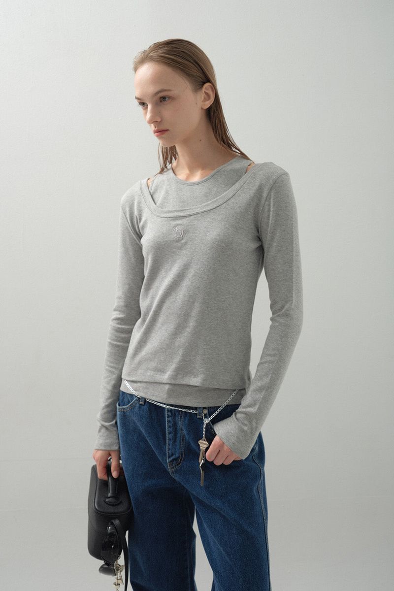 Twin Modal Layer Set_Melange Grey