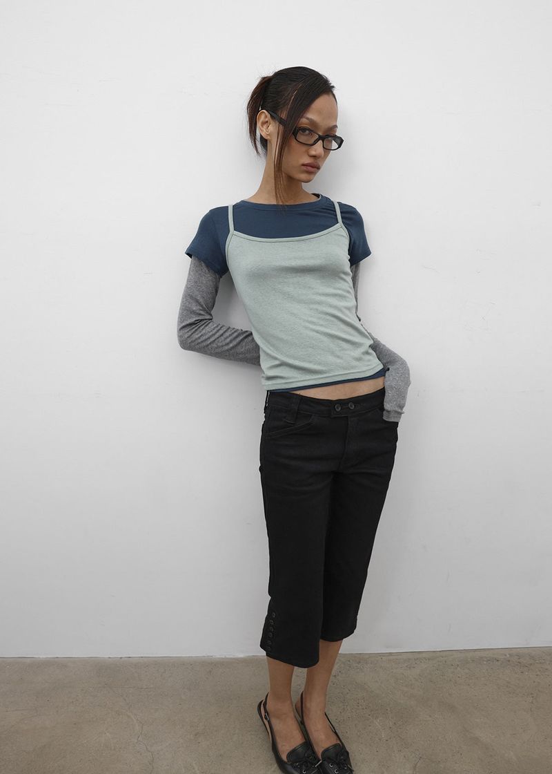 BLACKUP（ブラックアップ）の「[MADE] Toke SET - Layered Long Sleeve Tee, Sleeveless（Tops）」