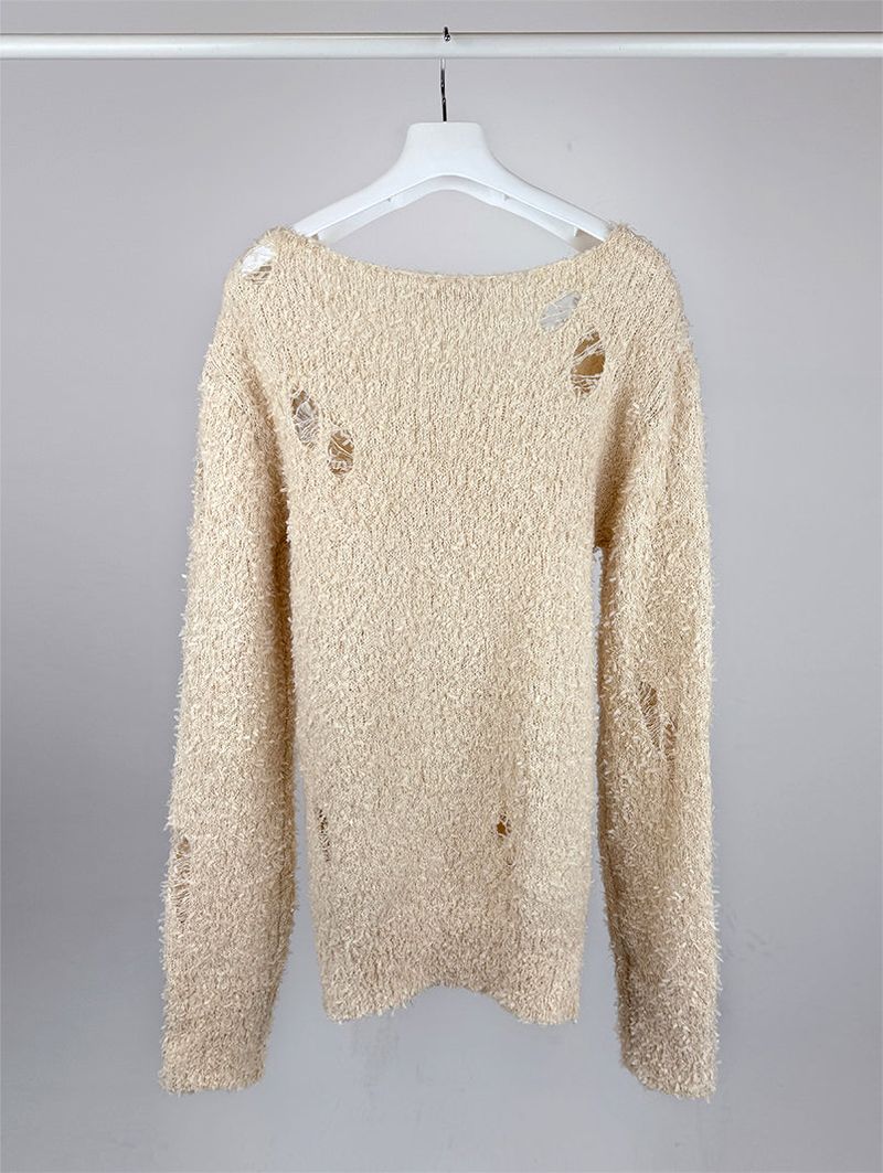 BOUCLE DAMAGE LOOSE KNIT (2C)