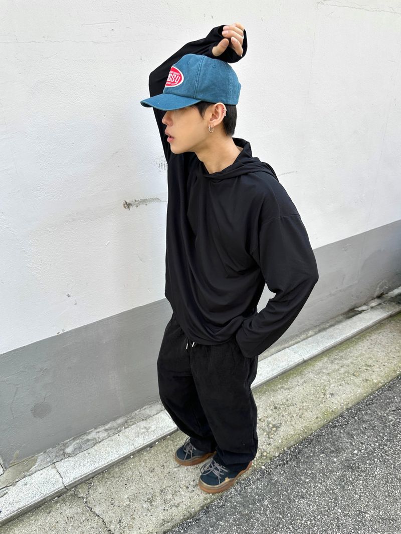 Twill Basic Golden Wide Pants 7C