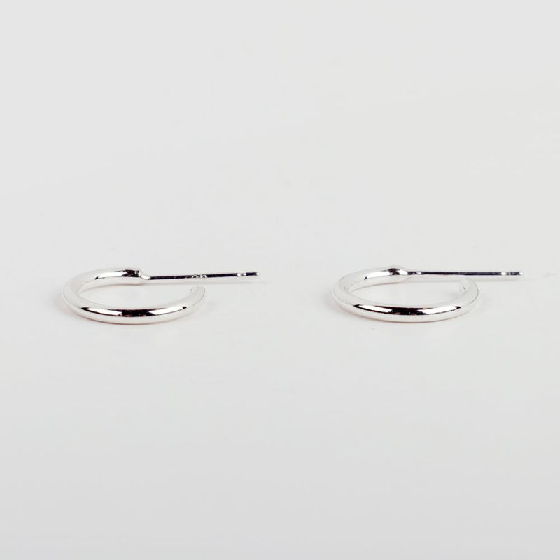 シルバーオープンリングピアス