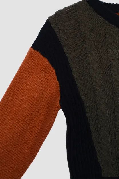 SWITCHING COLOR KNIT