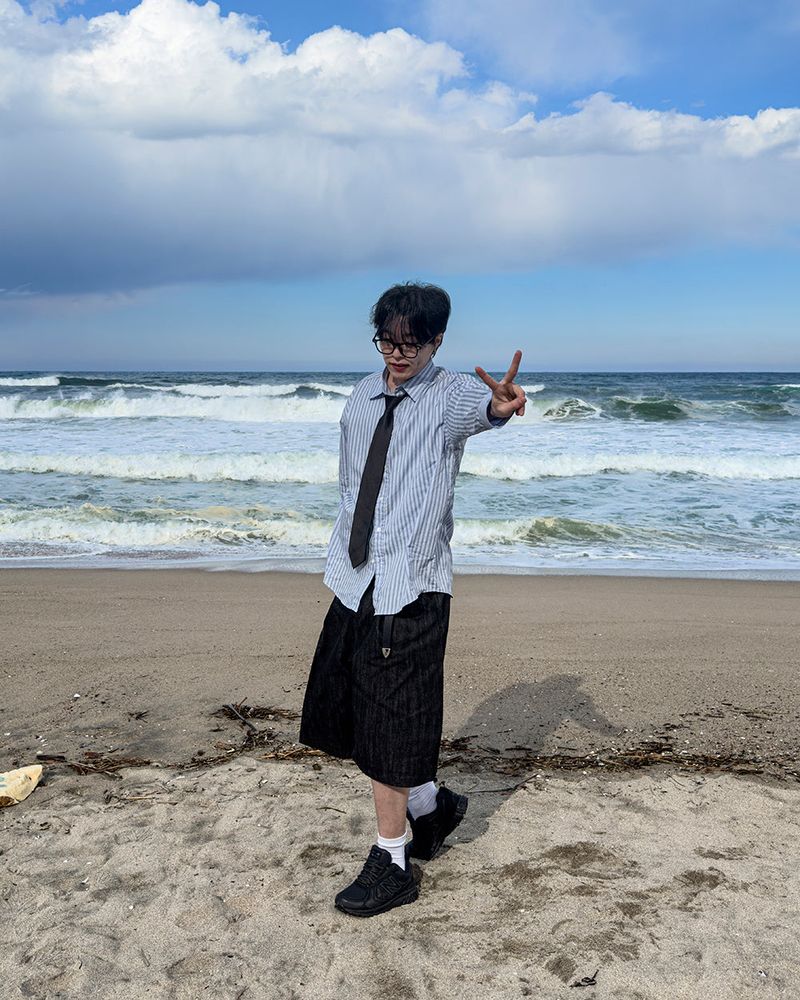 Pastel Oversized Stripe Shirt