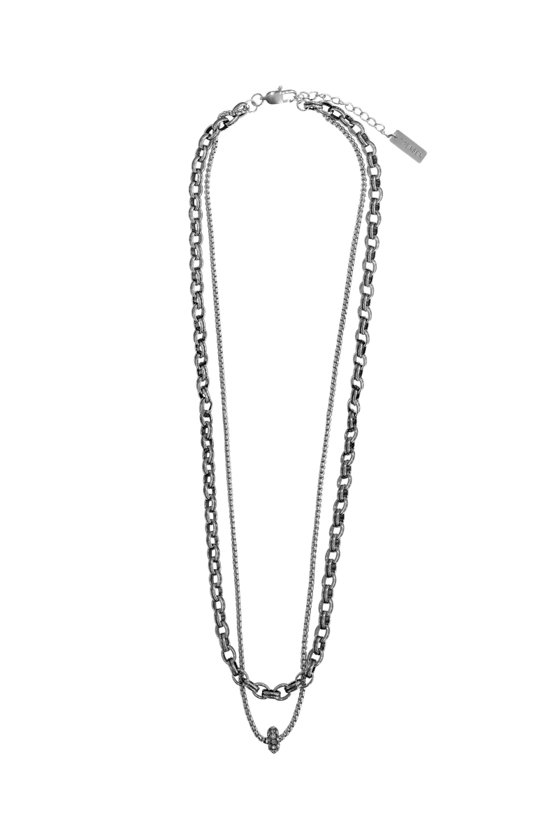 P:ReinSein（レインセイン）の「アンティークレイヤードキュービックボールネックレス（アクセサリー）」