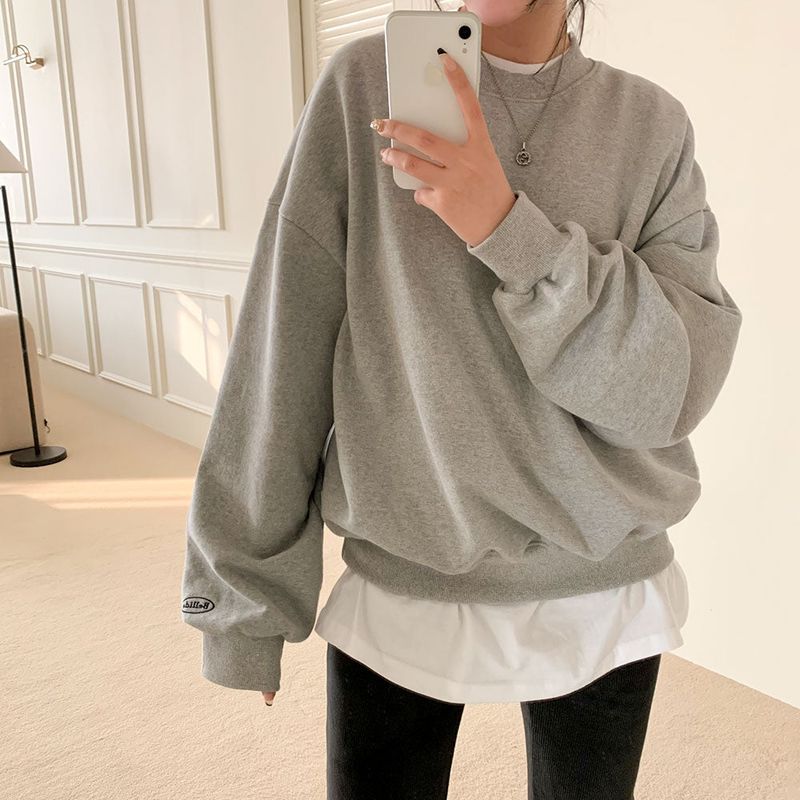 [BELLIDE MADE / Limited quantity] point embroidery sweat