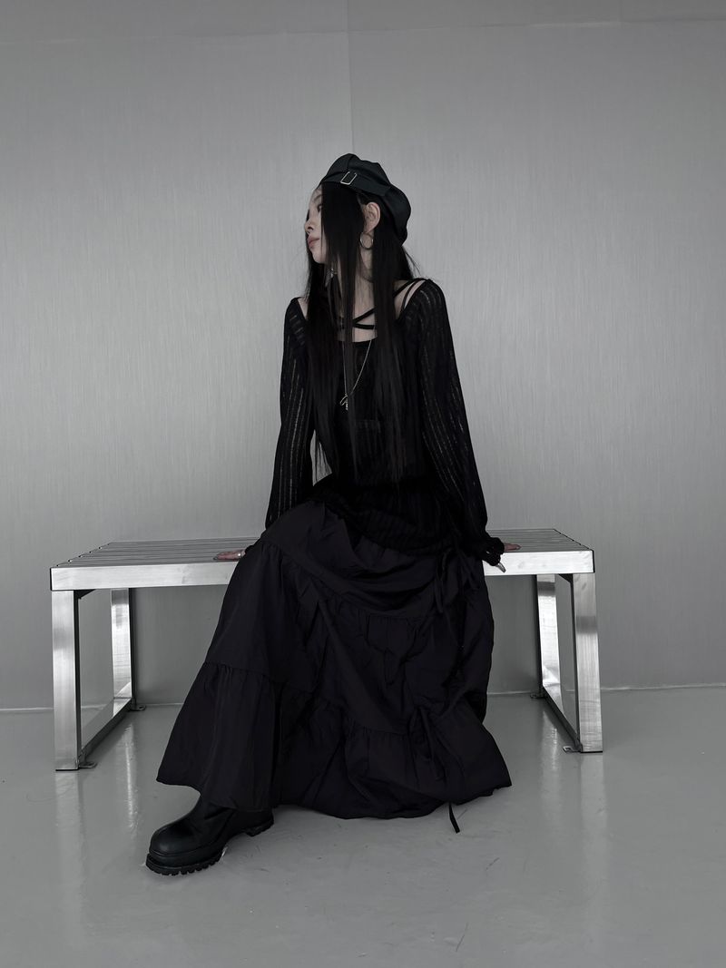 URBAN UNIQUE（アーバンユニーク）の「balletcore maxi long skirt (2color)（Skirts）」