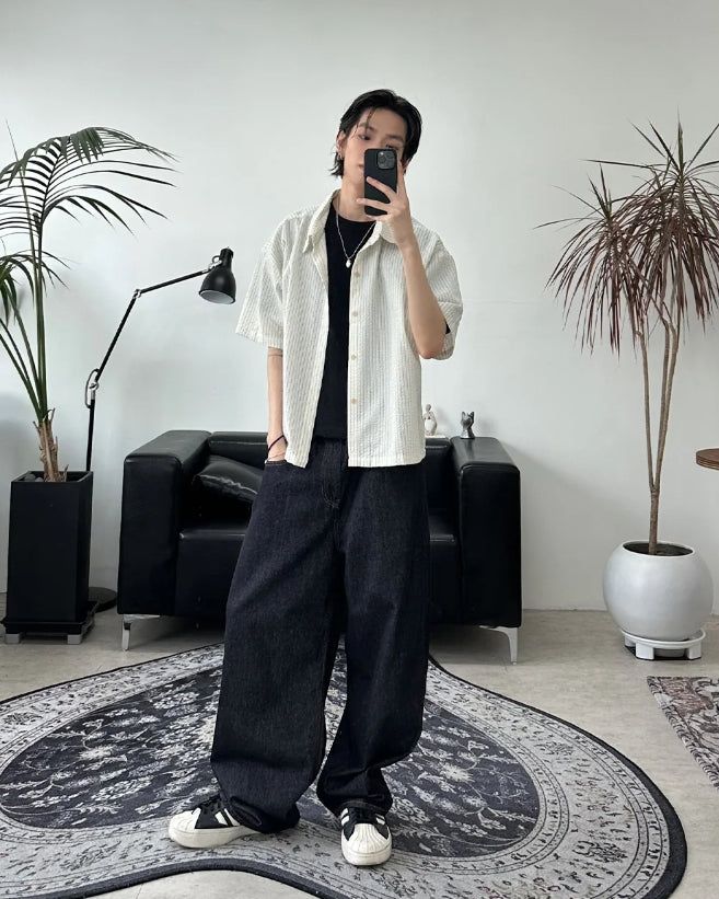 Ropel Summer Non-Faded Raw Denim Pants