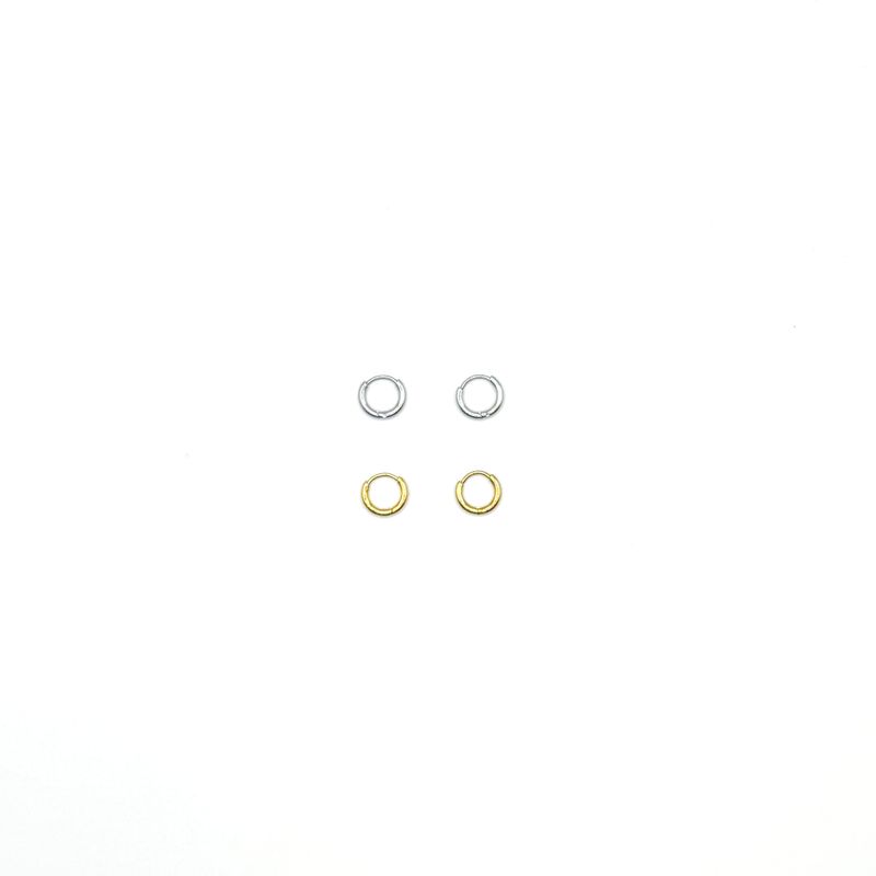 neeka（ニカ）の「ベーシックミニリングピアス(シルバー/ゴールド)（アクセサリー）」