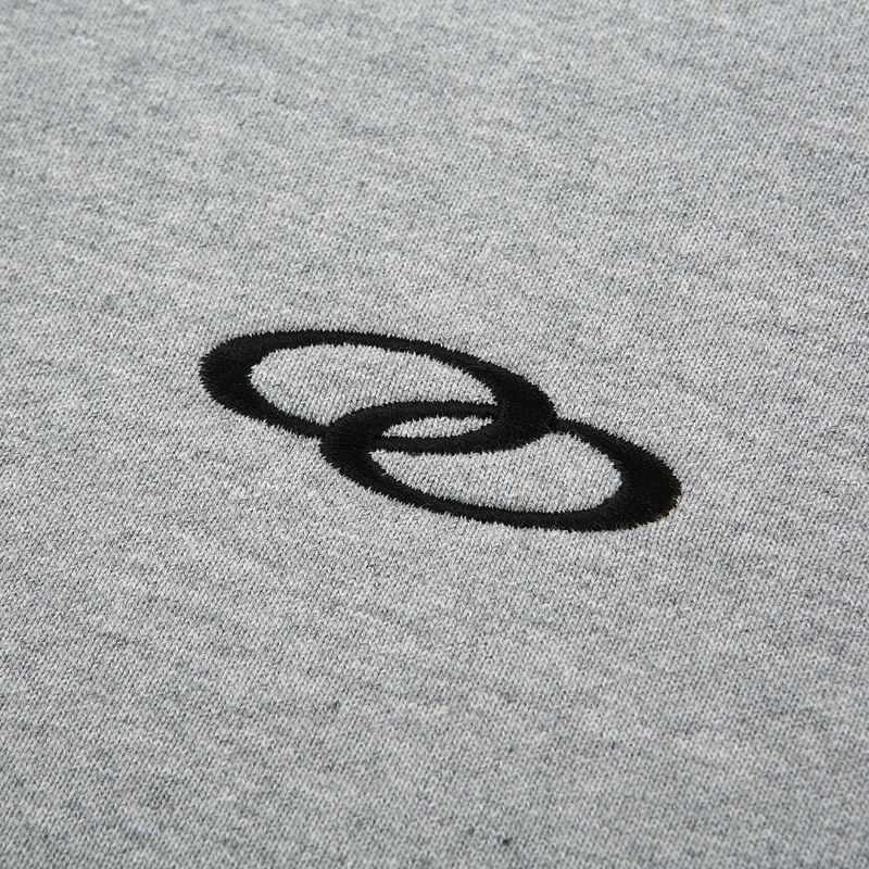 DOUBLE LOOP LOGO SLEEK SWEATSHIRT GRAY