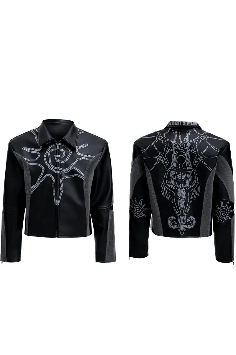 Deconstructed Studded Jacket