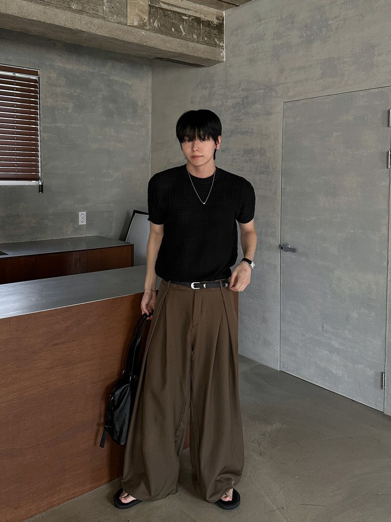 Robel Pintuck Balloon Wide Slacks