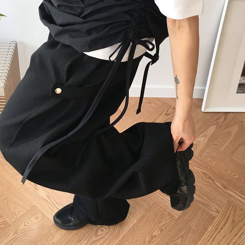 Jode Side Snap Balloon 2-Way Training Long Wide Jogger Pants