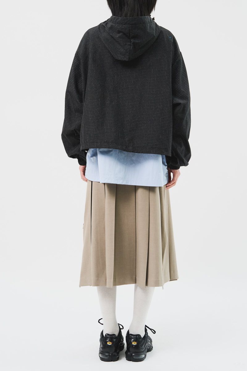 Square Cropped Hooded Jacket (5color)