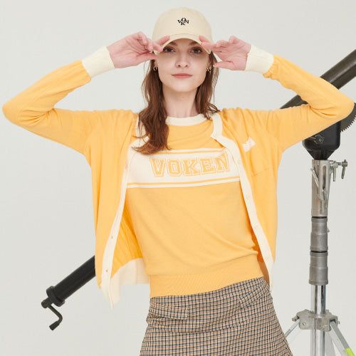 Logo jacquard knit set-up