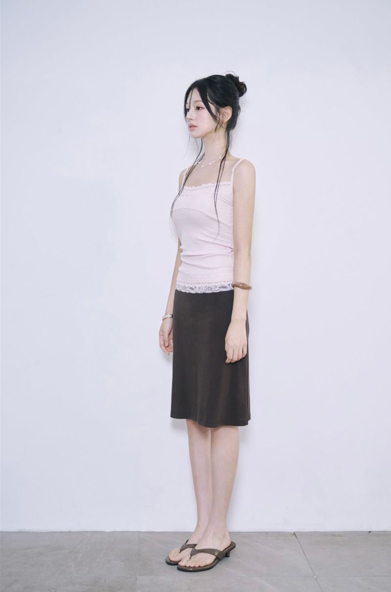 [MADE] Sherry Lace Midi Skirt