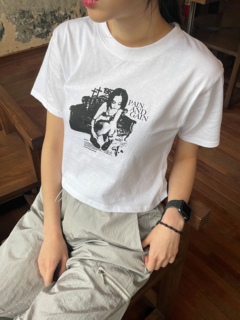Old vintage crop t