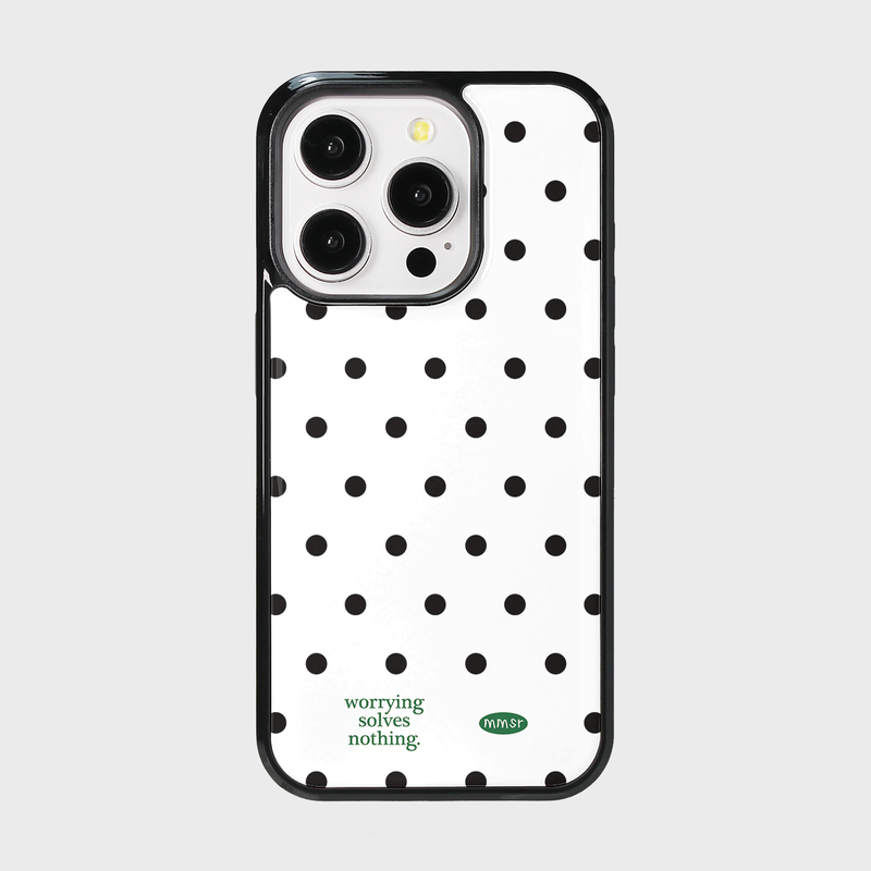murmursroom（マーマーズルーム）の「holiday epoxy bumper case (green point mini dot)（Smartphone Accessories）」