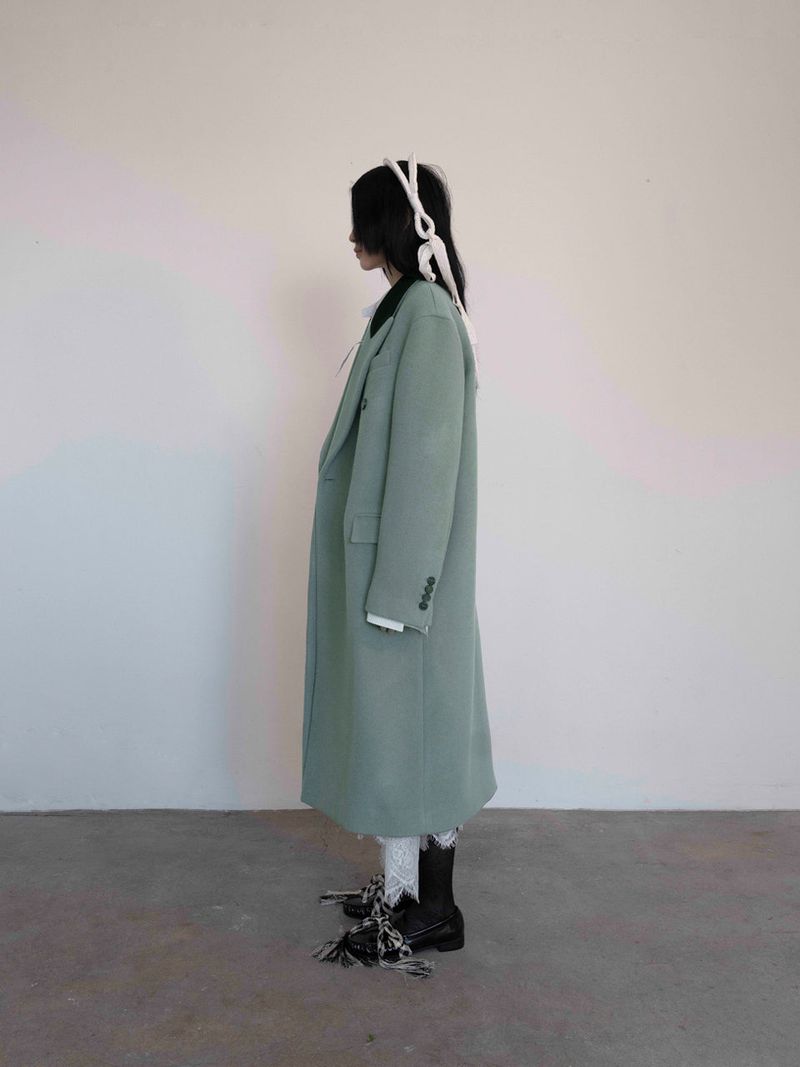 Vintage Sky Wool Coat