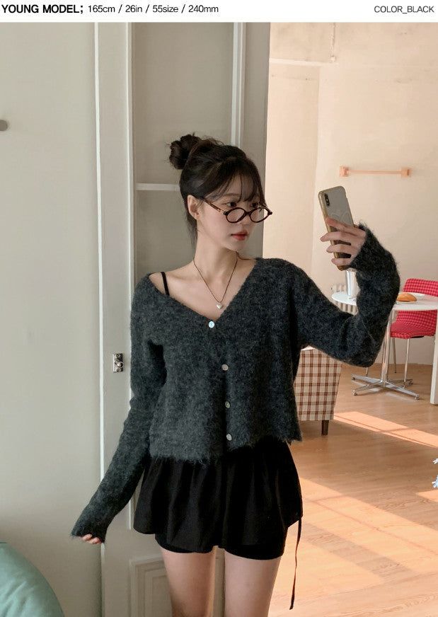 Slit Layered Knit Skirt Pants (2color)