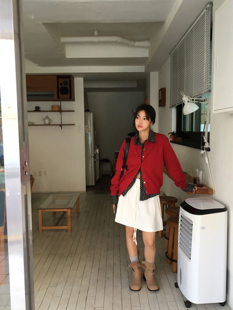 Fine Merino Wool Cardigan (8color)