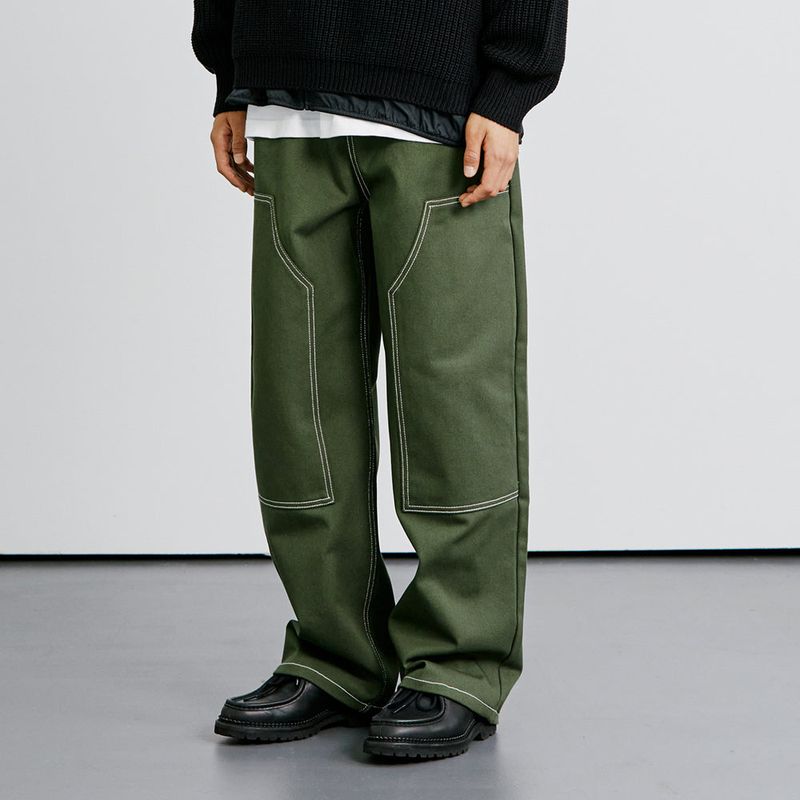 KND（ケイエンド）の「HIROI DOUBLE KNEE WIDE PANTS KHAKI（Pants）」