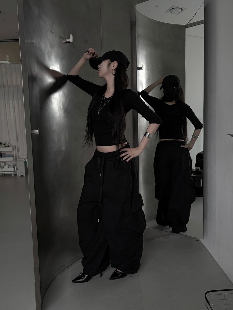 balloon big cargo pants (2color)