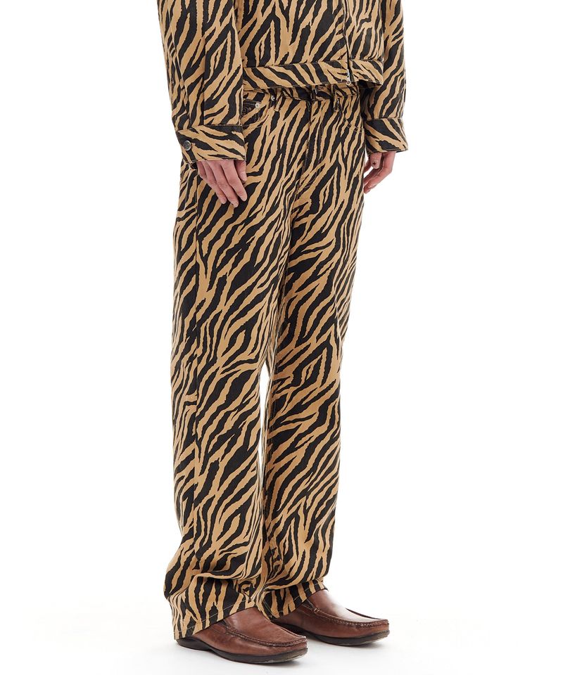 ZEBRA TWILL PANTS (BROWN)