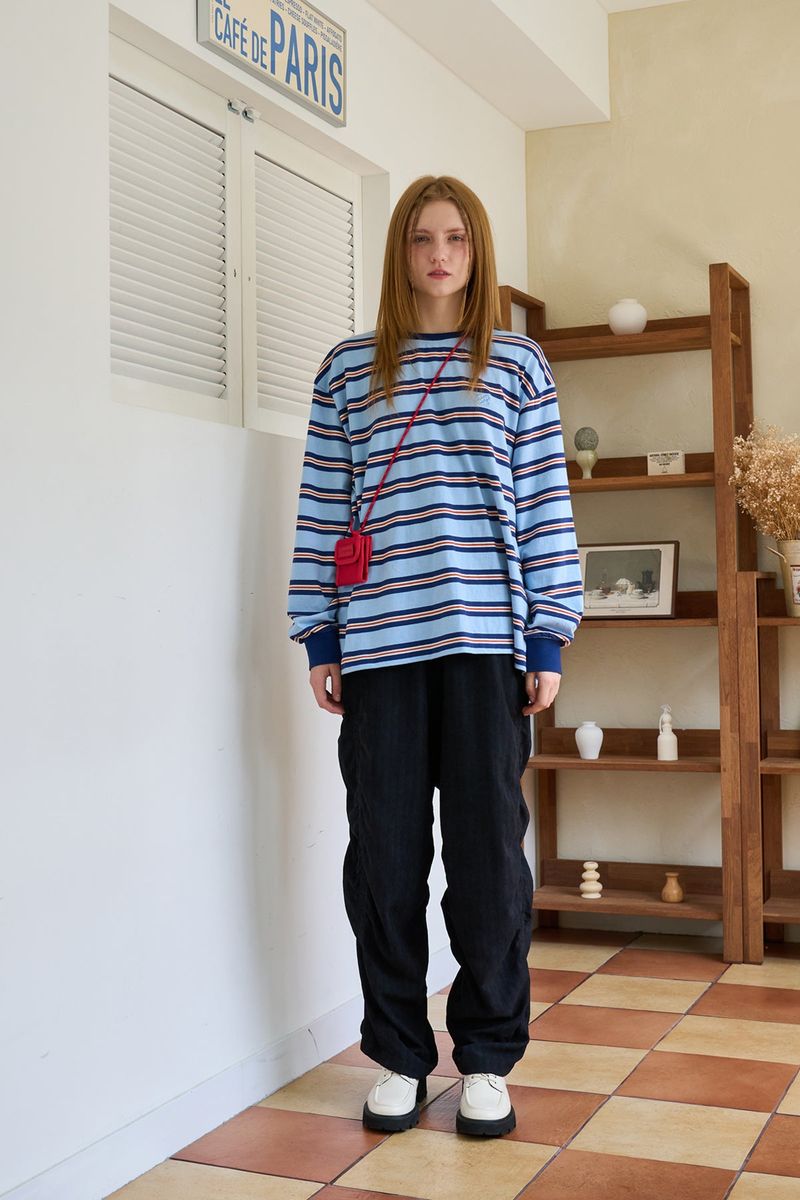 MULTI STRIPE SYMBOL T BLUE