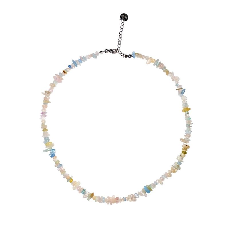 mini gemstone necklace (2color)