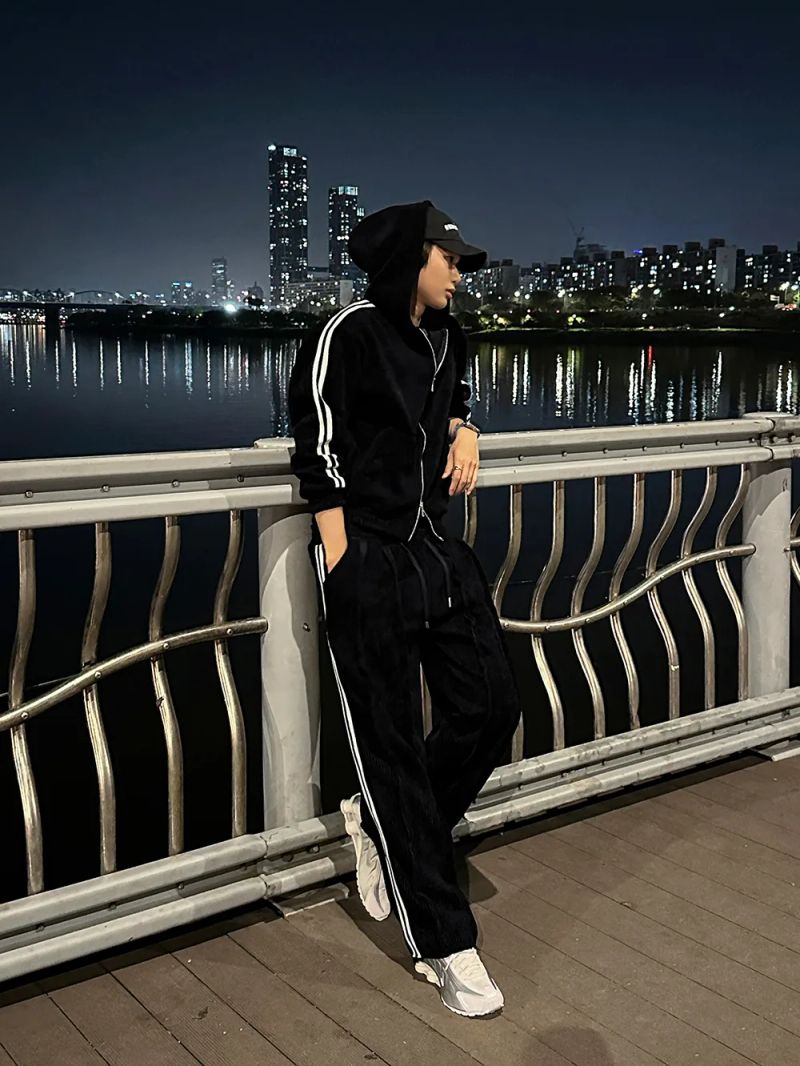 LMN Slay Velour Brushed Hooded Zip-Up (2 colors)