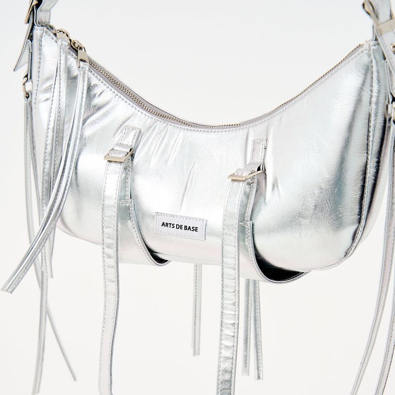 Silver Hobo Bag