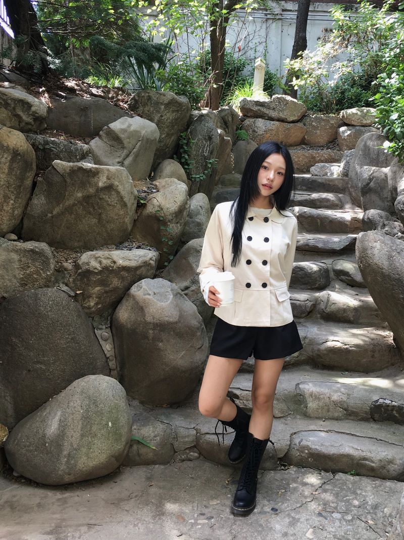 Ner Double Short Trench Jacket (2c)