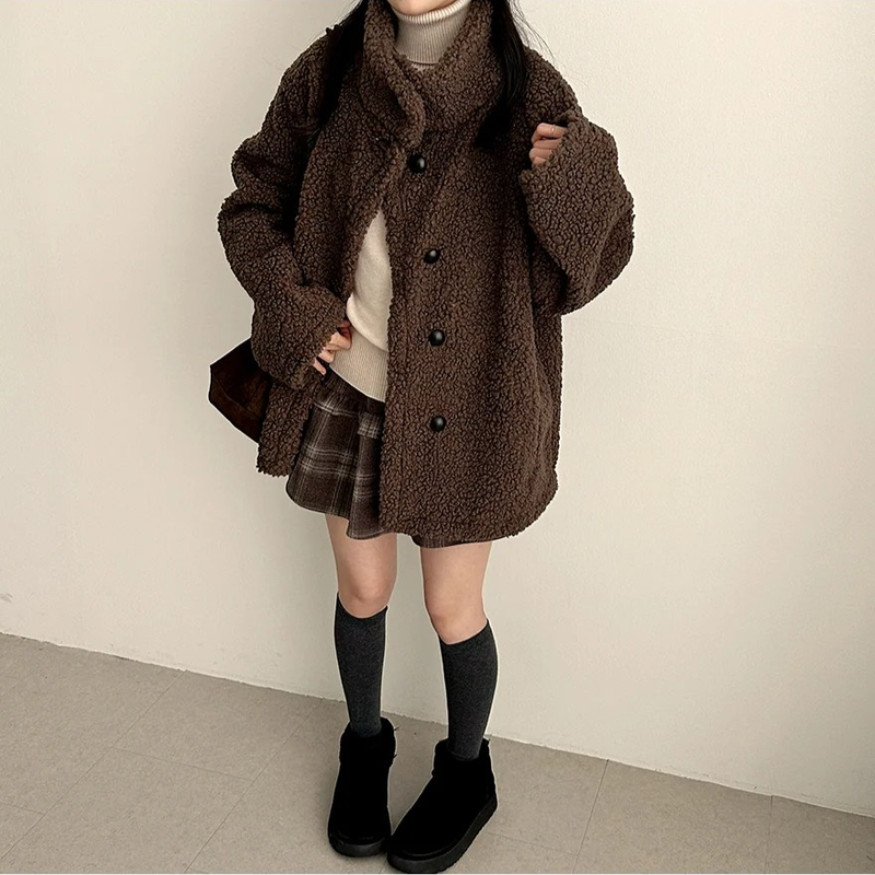 Lottie high neck pogle long coat