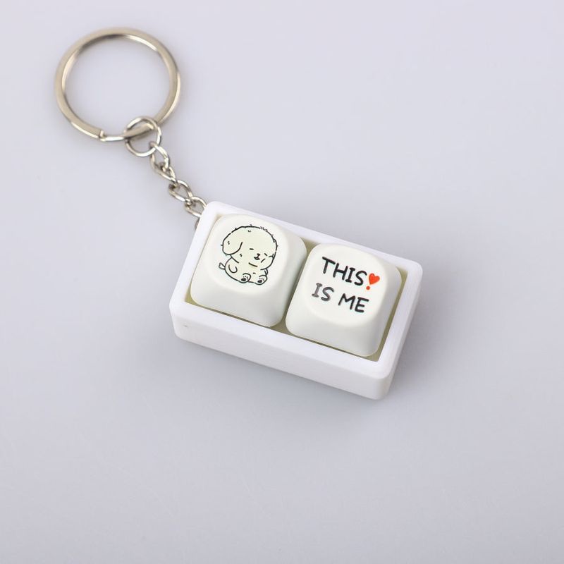 THIS IS ME Fidget Keycap Keychain