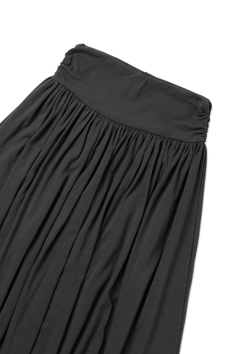 Mona shirring skirt_charcoal