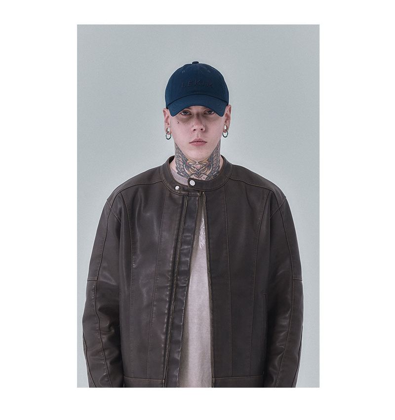 LEKIM EMBROIDERY NAVY CAP