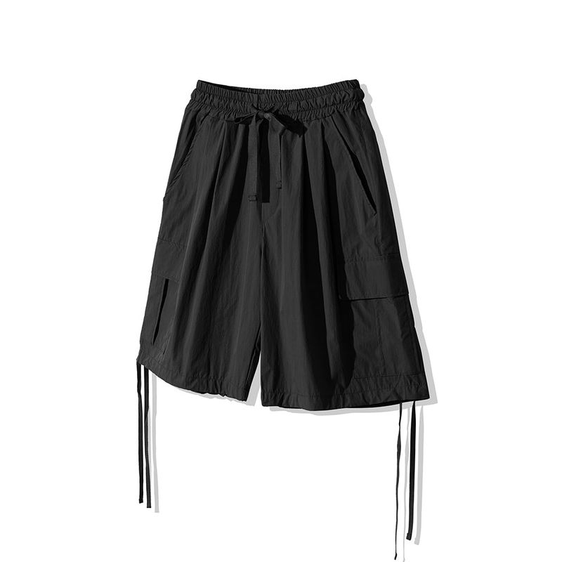 SCULPIN NYLON CARGO BANDING PANTS BLACK