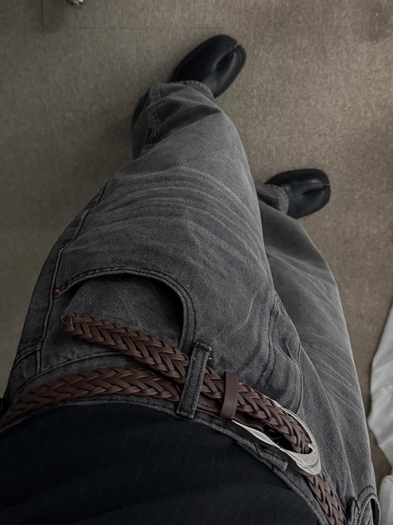 ASCLO Good Value Tech Wash Curve Denim Pants (2color)